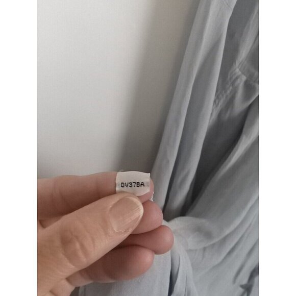 Ghost London Dress Women's Size XS Blue Gray Boho Peasant Bell Sleeves FLAW - Picture 12 of 16